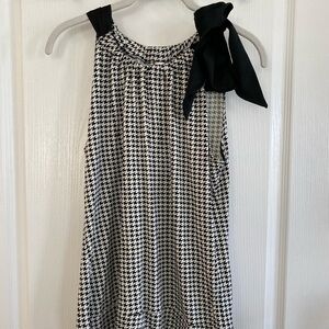 💕Merona Black‎ & White Pattern Sleeveless Top Large
